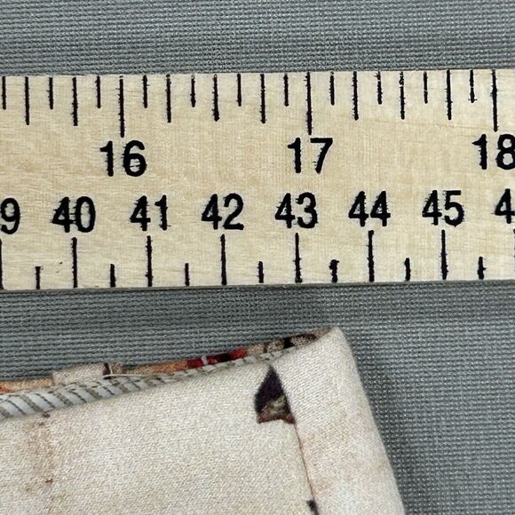 Peruvian Connection Pants Women 10 Cream Wide Leg Preppy Boho Cottagecore Floral - Picture 4 of 13